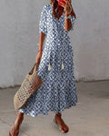 Petronella Women's Maxi Dress – Bohemian Chic, Lightweight Cotton & Summery Ibiza Style
