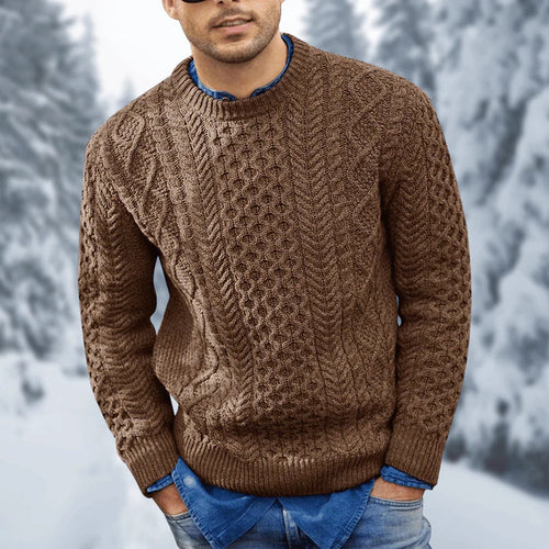 Ceridwen Men's Sweater – Insulating, Refined Cable-Knit Pullover for Cozy Winters
