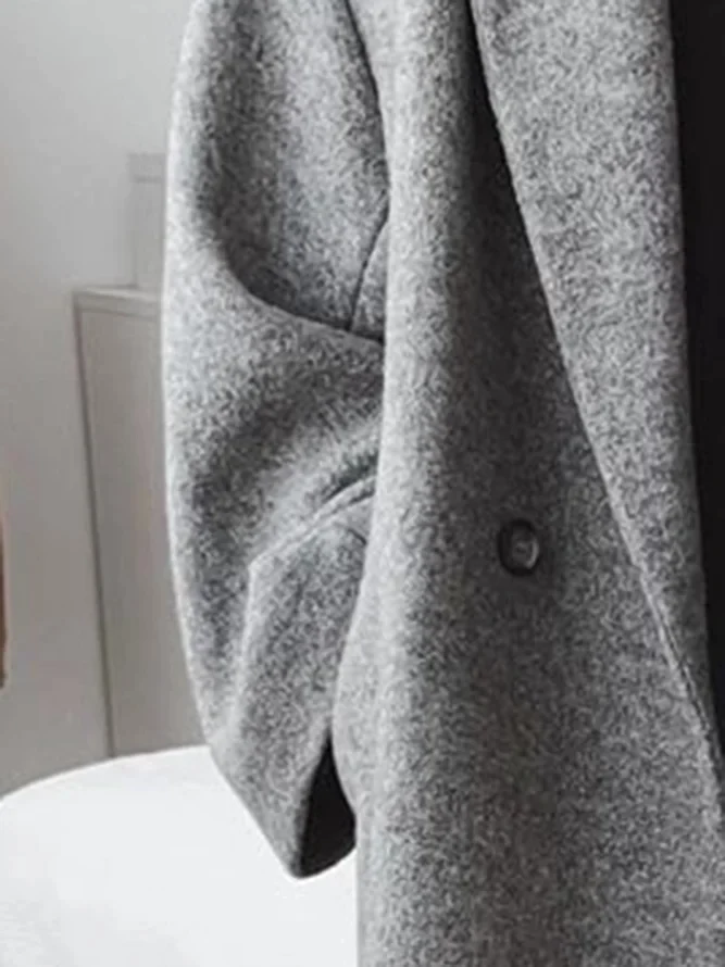 Quintus Women's Coat – Long Wool-Blend, Oversized Cut, Sophisticated & Modern