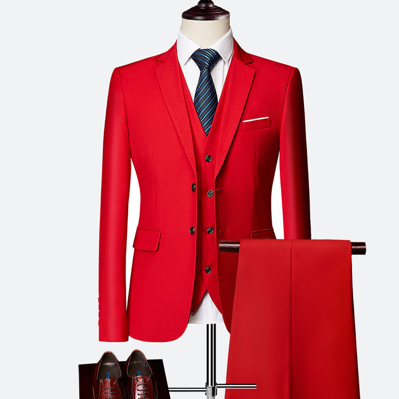 Ysolde Men's Suit – Refined 3-Piece Suit, Breathable and Cozy for Weddings and Business