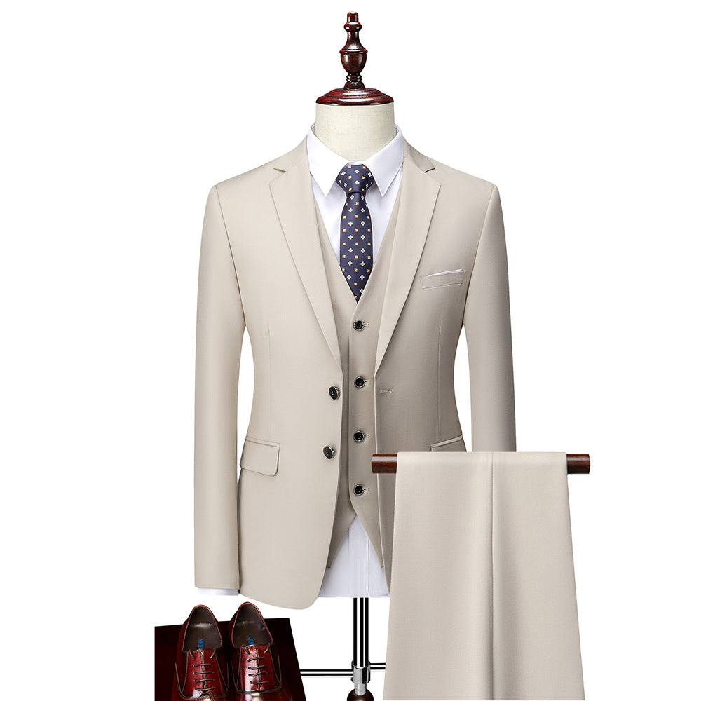 Ysolde Men's Suit – Refined 3-Piece Suit, Breathable and Cozy for Weddings and Business