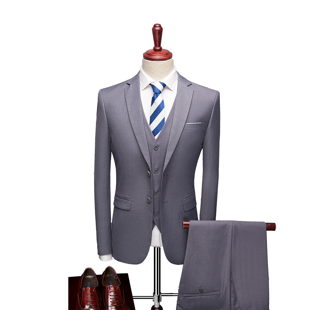 Ysolde Men's Suit – Refined 3-Piece Suit, Breathable and Cozy for Weddings and Business