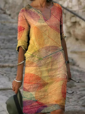 Idris Women's Linen Dress – Refined Cut & Lightweight Fabric, Perfect for Summer