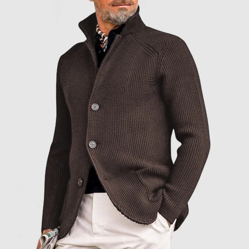 Nils Men's Cardigan – Refined Gentle Wool Cardigan with a Cozy, Timeless Style