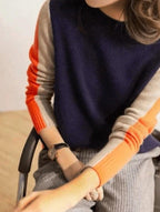 Perceval Women's Striped Sweater – Fitted Cut, Graphic Style & Cozy Cotton