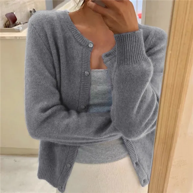 Oisin Women's Cardigan – Plush Knit Sweater with a Comfortable Fit & Effortless Timeless Elegance