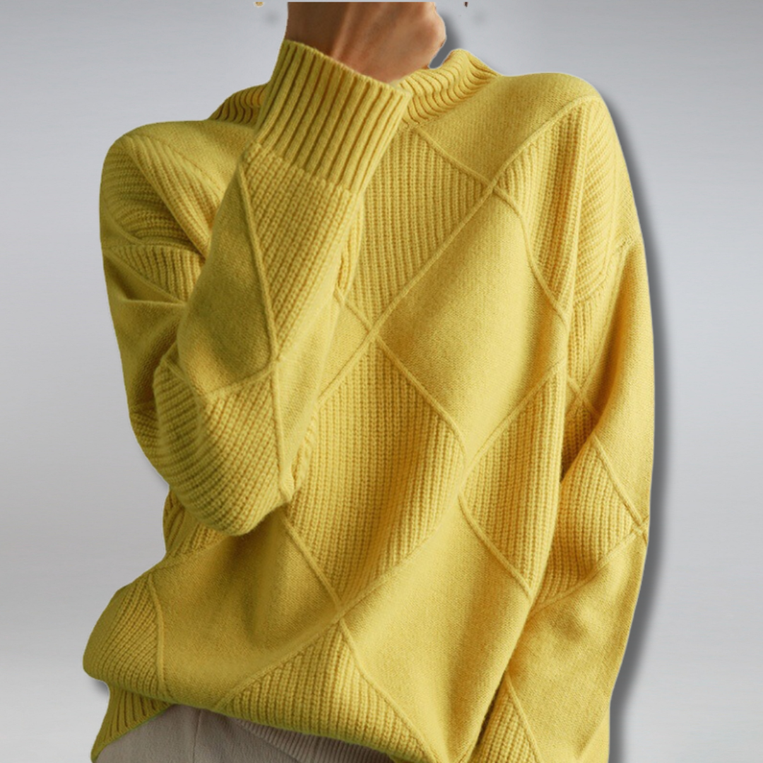 Vesna Women's Sweater – Refined Cashmere Turtleneck, Plush & Cozy for Winter Comfort