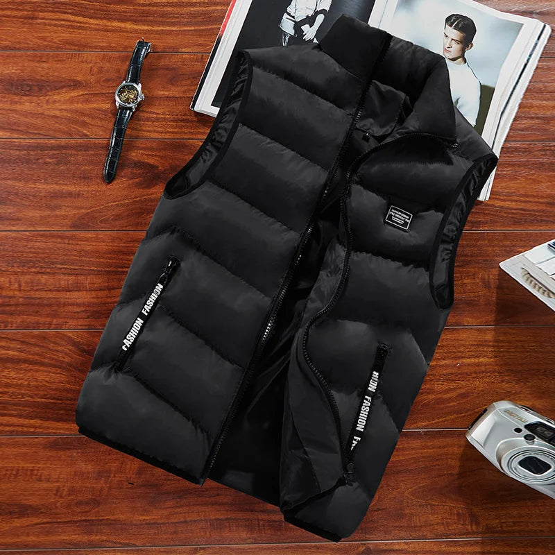 Gunhild Men's Quilted Vest – Sleeveless Design, Thermal Warmth & Zip-Up Closure