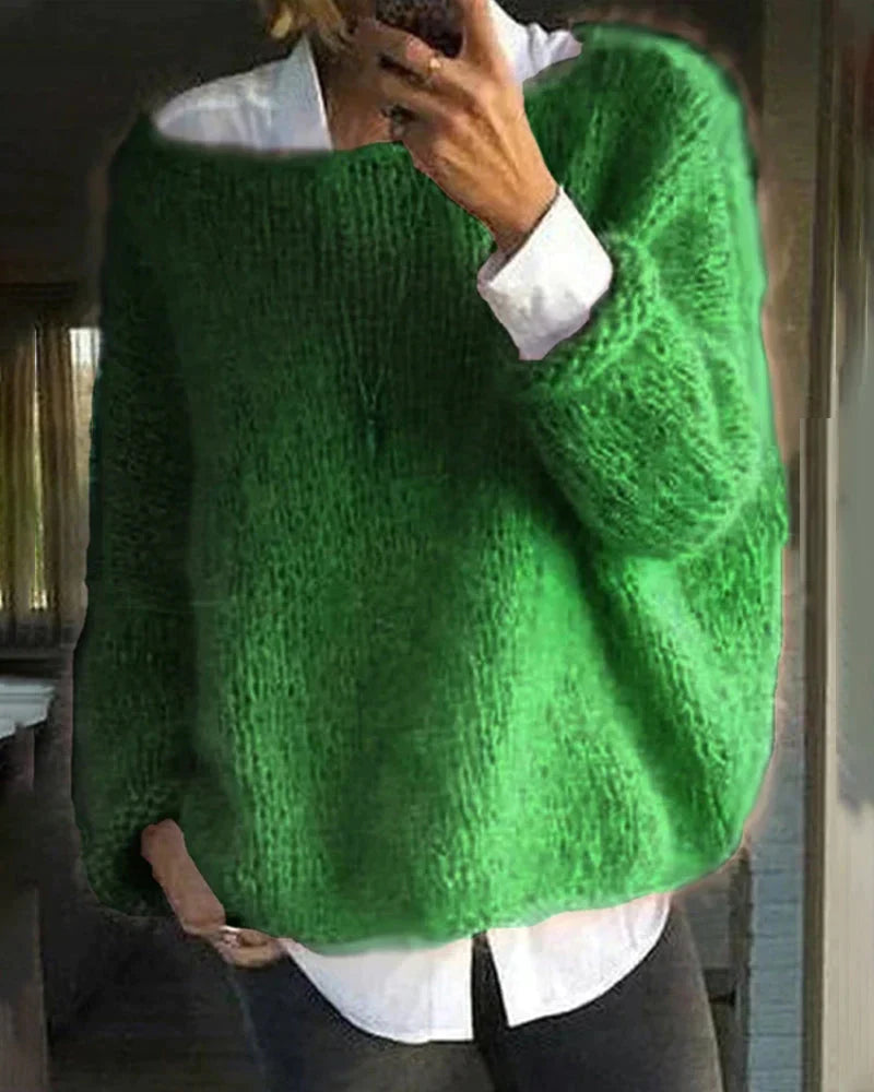 Wilder Women's Sweater – Plush Knit Pullover with Full-Length Sleeves & a Cozy Fit for Winter