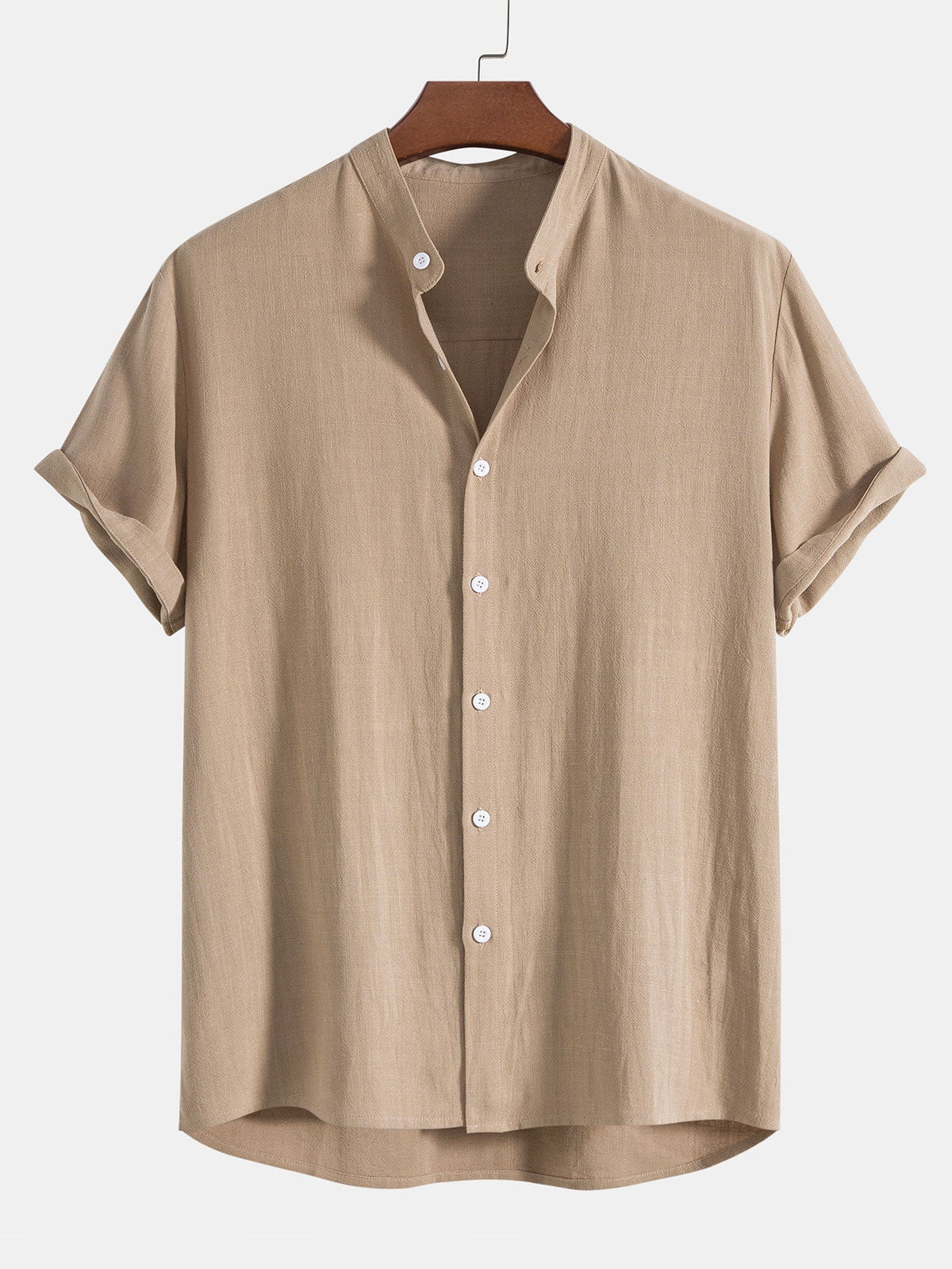 Thalassa Men's Summer Two-Piece Set – Breathable Linen-Feel Style with Short-Sleeve Design & Easy-Fit Trousers