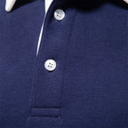 Jethro Men's Polo Sweater – Long-Sleeve Breathable Knit with a Classic Collar & Timeless Style