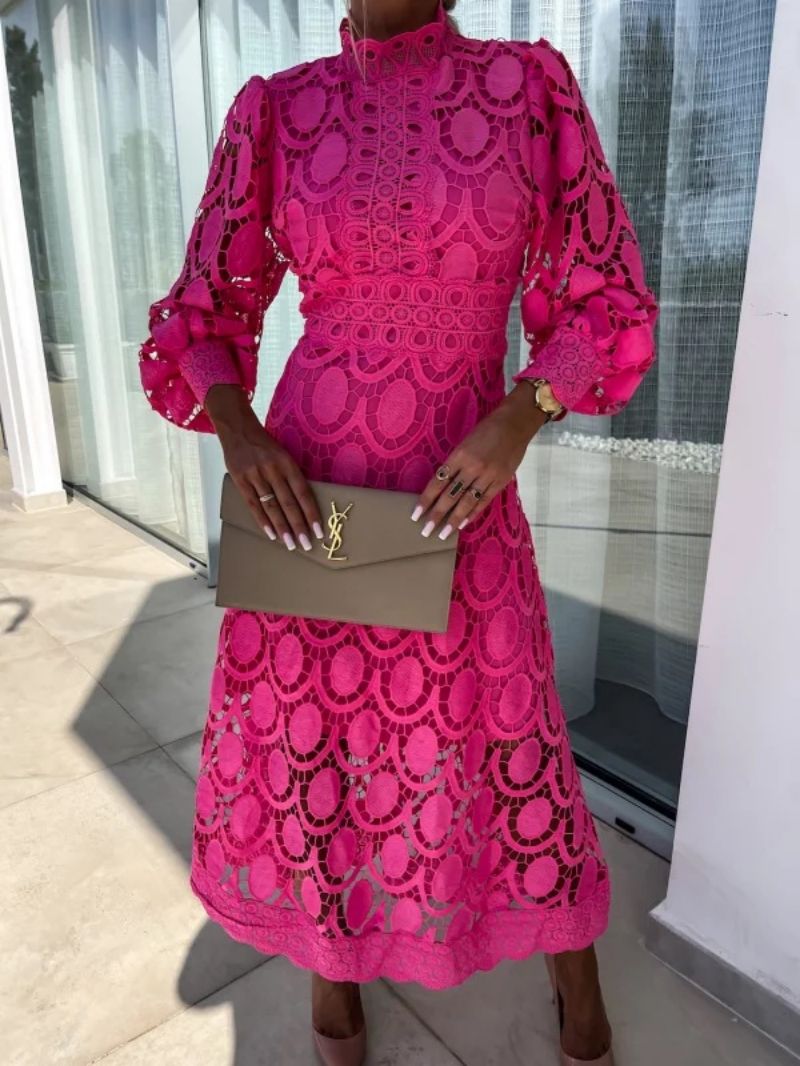 Mathilde Refined Women's Dress – Lace Dress with Full-Length Sleeves for a Chic Night Out