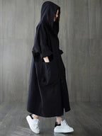 Kaspar Women's Trench Coat – Long With Hood Coat with an Sophisticated Fit for Rainy Days