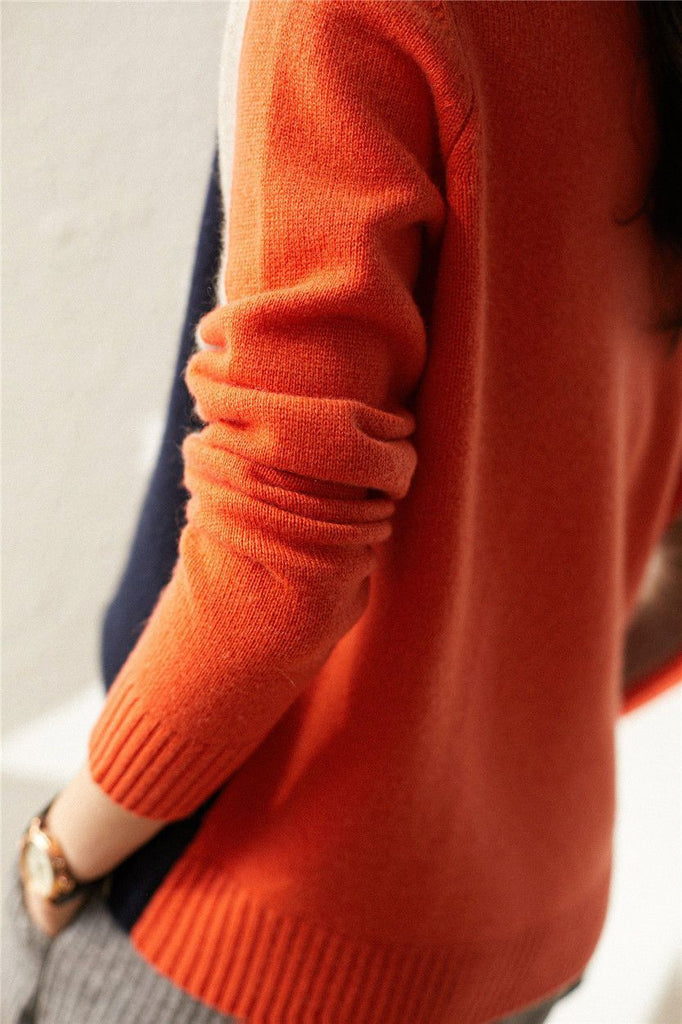 Perceval Women's Striped Sweater – Fitted Cut, Graphic Style & Cozy Cotton
