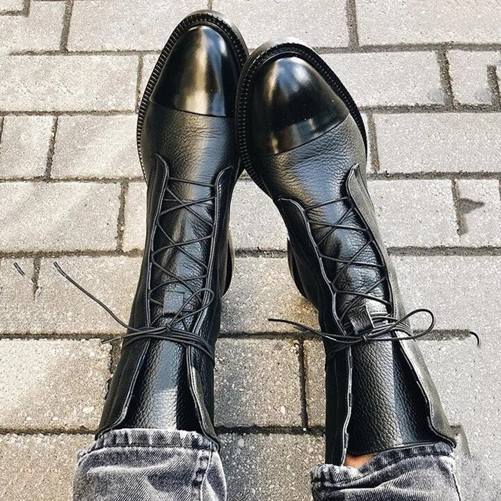 Balthazar Women's Boots – Refined Heeled Lace-Up Boots in Premium Leather