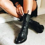 Balthazar Women's Boots – Refined Heeled Lace-Up Boots in Premium Leather