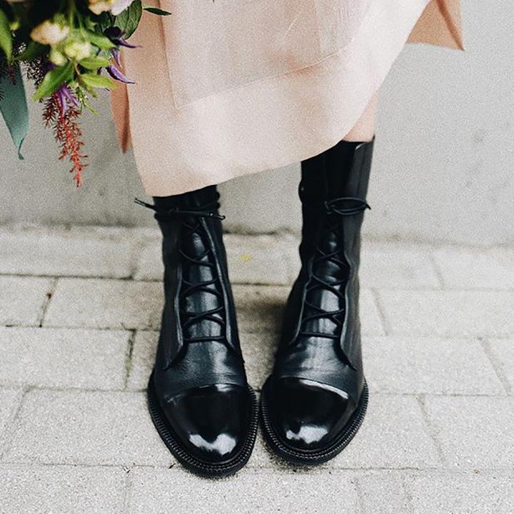 Balthazar Women's Boots – Refined Heeled Lace-Up Boots in Premium Leather