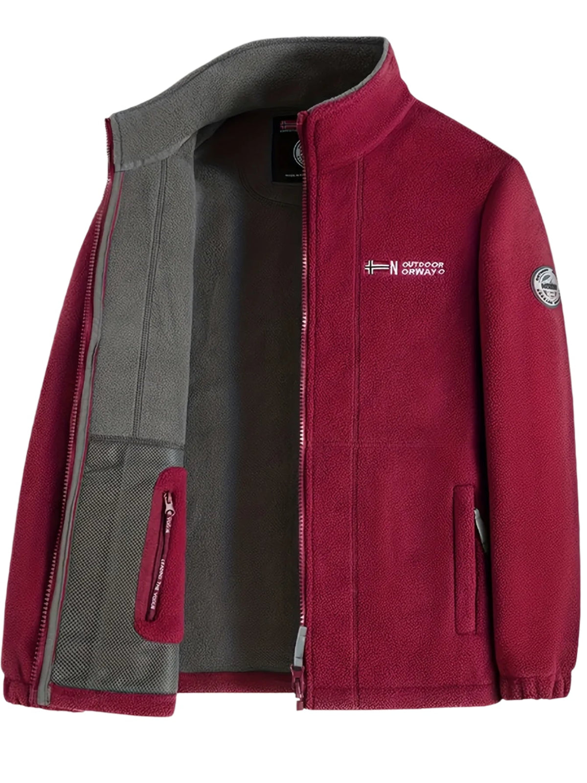 Halden Men's Outdoor Fleece Jacket – Gentle, Lightweight Warmth with a Protective Collar