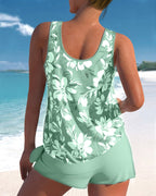 Delcine Women's Tankini – Cozy 2-Piece Swimsuit with Padded Cups & Flattering Fit