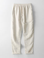 Thalassa Men's Summer Two-Piece Set – Breathable Linen-Feel Style with Short-Sleeve Design & Easy-Fit Trousers