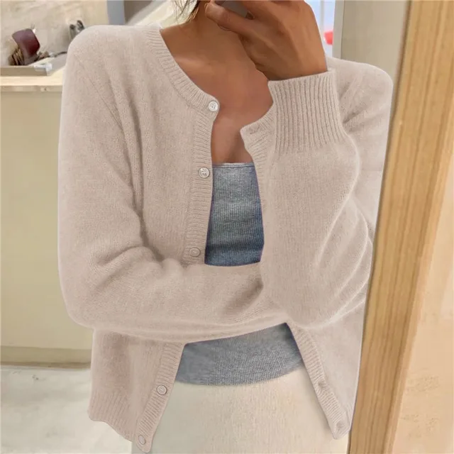 Oisin Women's Cardigan – Plush Knit Sweater with a Comfortable Fit & Effortless Timeless Elegance