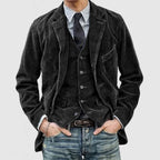 Wilder Men's Corduroy Blazer – Refined, Insulating & Versatile with a Modern Vest