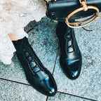 Balthazar Women's Boots – Refined Heeled Lace-Up Boots in Premium Leather