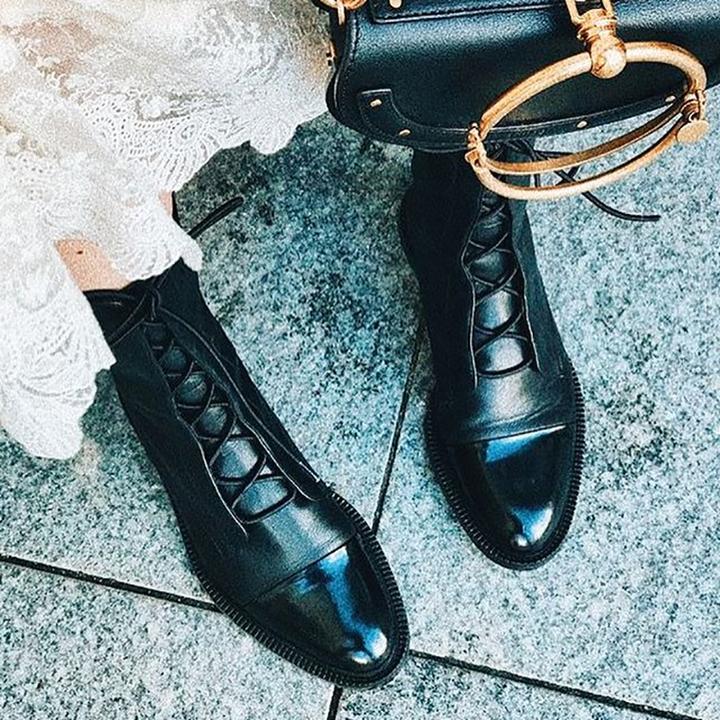Balthazar Women's Boots – Refined Heeled Lace-Up Boots in Premium Leather