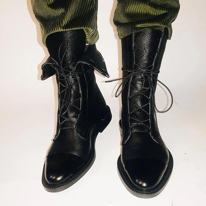 Balthazar Women's Boots – Refined Heeled Lace-Up Boots in Premium Leather