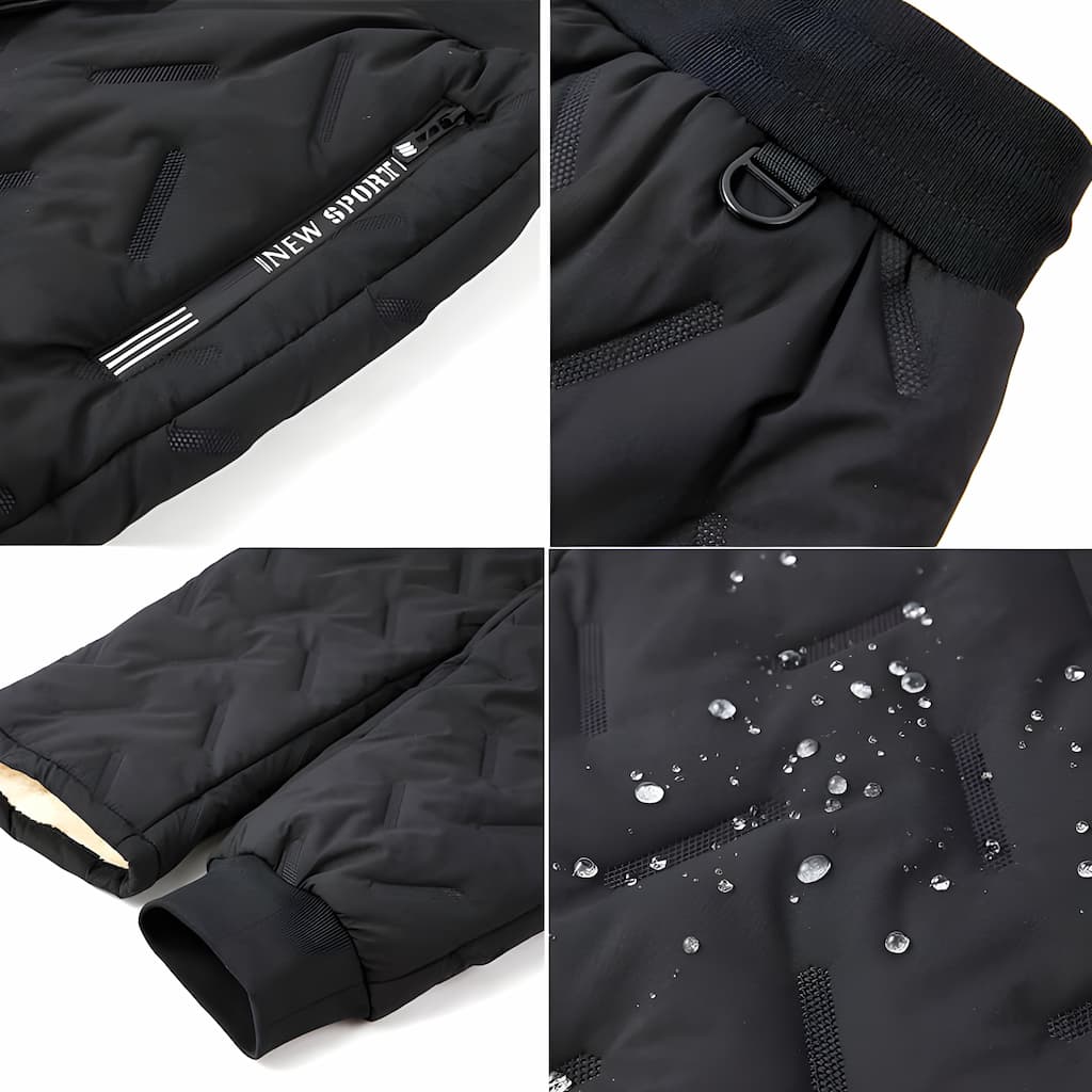 Nastasia Women's Thermal Pants – Waterproof Winter Joggers with Plush Fleece Lining & Handy Pockets