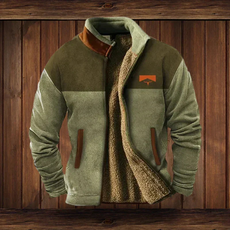 Halvard Cozy Western-Style Jacket – Fleece Lining & Tribal-Inspired Patterns for Cozy Winter Warmth