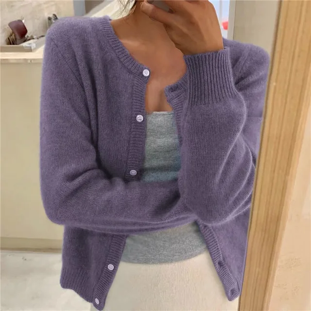 Oisin Women's Cardigan – Plush Knit Sweater with a Comfortable Fit & Effortless Timeless Elegance
