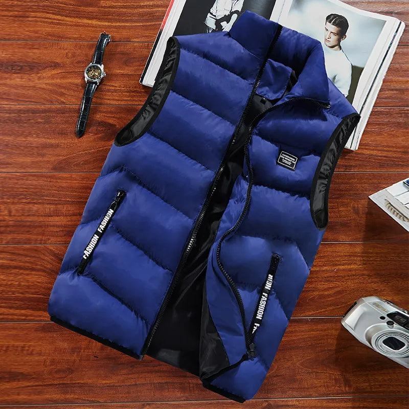 Gunhild Men's Quilted Vest – Sleeveless Design, Thermal Warmth & Zip-Up Closure