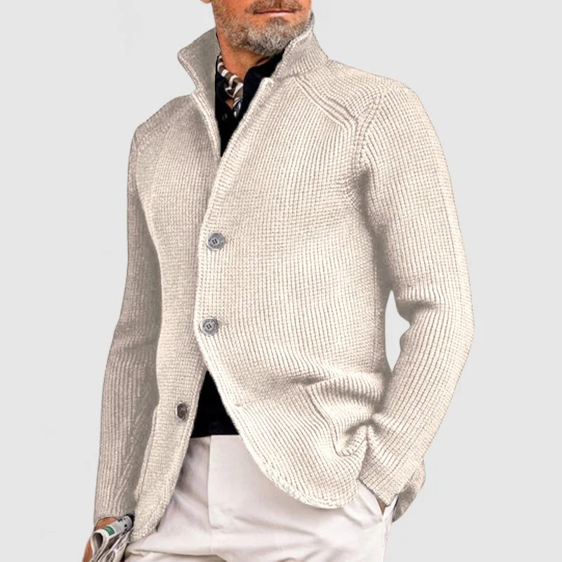 Nils Men's Cardigan – Refined Gentle Wool Cardigan with a Cozy, Timeless Style
