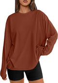 Bexley Women's Oversized Long-Sleeve T-Shirt – Round Neckline, Stretchy Material & Comfortable Fit