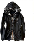 Brennus Women's Leopard Print Hoodie – Tailored Fit, Y2K Style & Plush Fabric