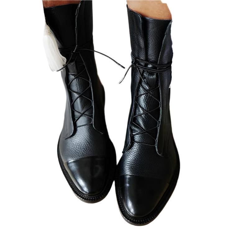 Balthazar Women's Boots – Refined Heeled Lace-Up Boots in Premium Leather