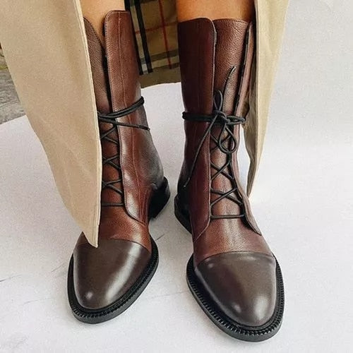 Balthazar Women's Boots – Refined Heeled Lace-Up Boots in Premium Leather