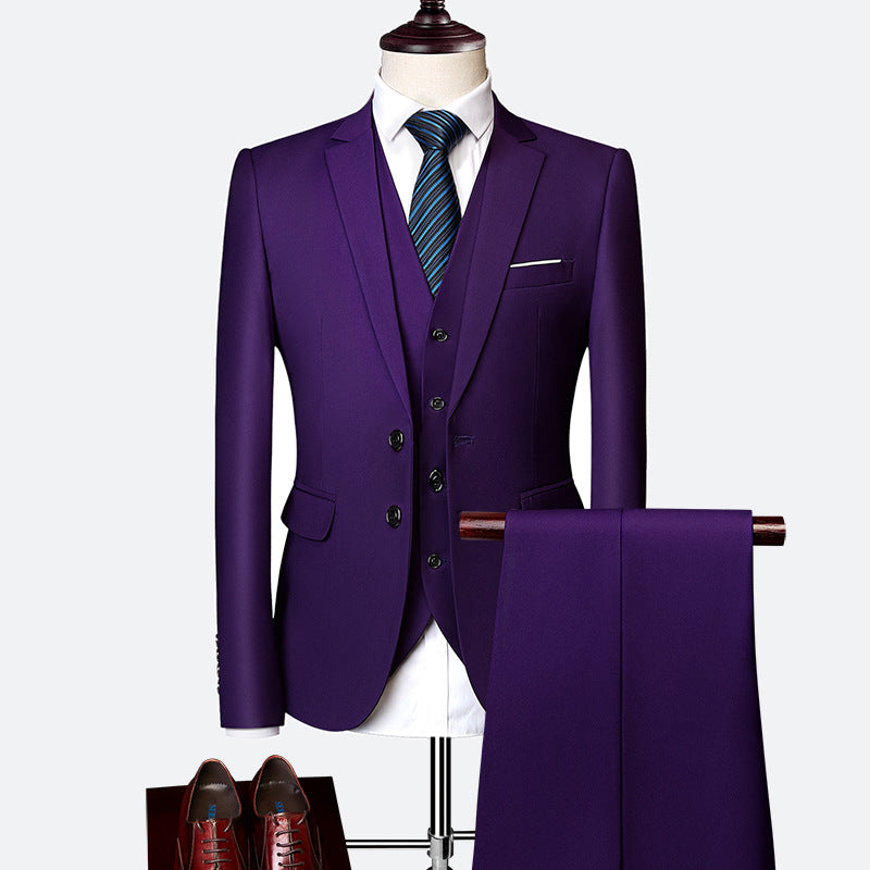 Ysolde Men's Suit – Refined 3-Piece Suit, Breathable and Cozy for Weddings and Business