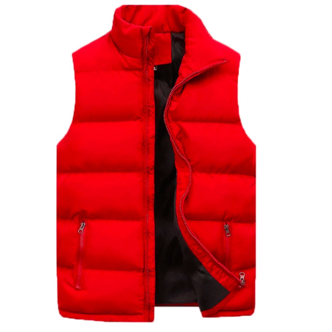 Amadea Men's Vest – Lightweight, Waterproof Sleeveless Puffer with High Zip Collar