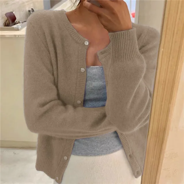 Oisin Women's Cardigan – Plush Knit Sweater with a Comfortable Fit & Effortless Timeless Elegance