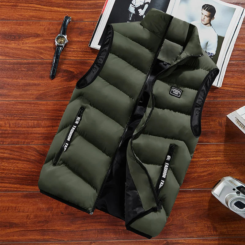 Gunhild Men's Quilted Vest – Sleeveless Design, Thermal Warmth & Zip-Up Closure