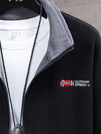 Halden Men's Outdoor Fleece Jacket – Gentle, Lightweight Warmth with a Protective Collar