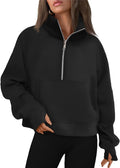 Delphinia Women's Fleece-Lined Hoodie – Dropped-Shoulder Design, Thumb Holes & Front Pouch Pocket