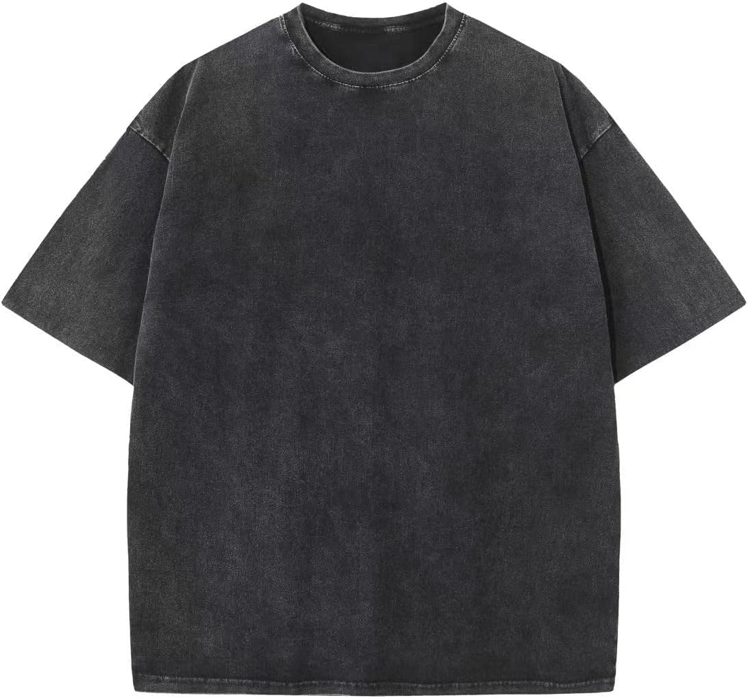 Endymion Men's Vintage Cotton T-Shirt – Roomy Fit, Mineral Wash & Heavyweight Fabric