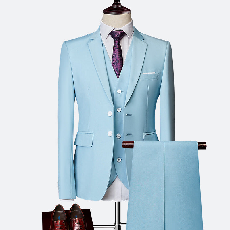 Ysolde Men's Suit – Refined 3-Piece Suit, Breathable and Cozy for Weddings and Business