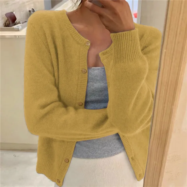 Oisin Women's Cardigan – Plush Knit Sweater with a Comfortable Fit & Effortless Timeless Elegance