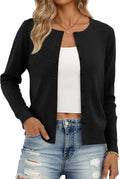 Idris Women's Lightweight Knit Cardigan – Easy Fit, Plush Texture & Layering Style