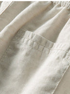 Thalassa Men's Summer Two-Piece Set – Breathable Linen-Feel Style with Short-Sleeve Design & Easy-Fit Trousers