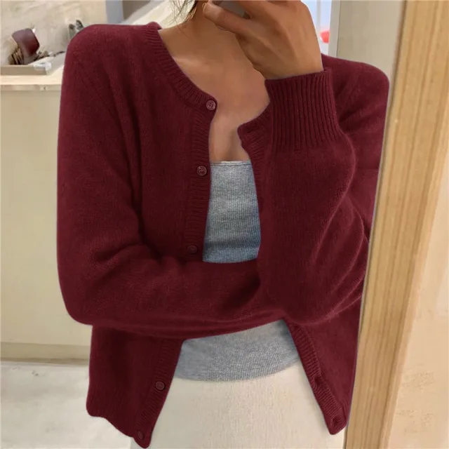 Oisin Women's Cardigan – Plush Knit Sweater with a Comfortable Fit & Effortless Timeless Elegance